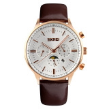 Đồng hồ nam dây da skmei 9117cl