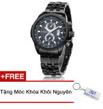Đồng hồ thời trang nam dây thép không gỉ curren 80k0n82 + tặng móc khóa kn