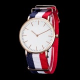 Đồng hồ unisex dây vải nato geneva ge002-1 .