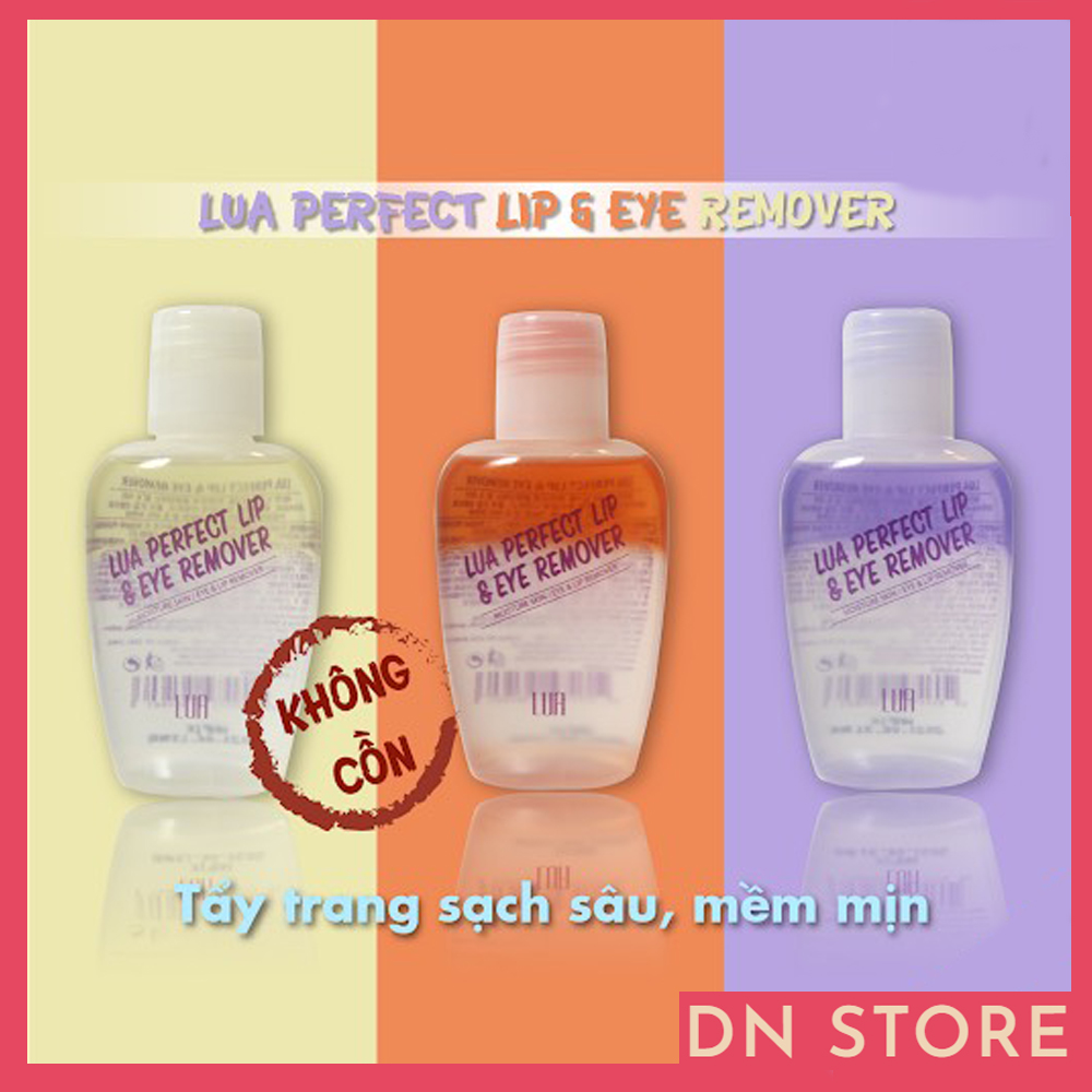 Nước tẩy trang mắt môi lua lip & eye remover - nước tẩy trang mắt môi chuyên dụng cho mắt và môi, dầu tẩy trang dành cho da mụn, da dầu, loại bỏ lớp makeup cứng đầu