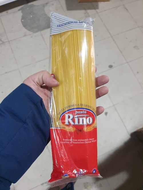 Mỳ sợi tròn Spaghetti hiệu Rino 500G