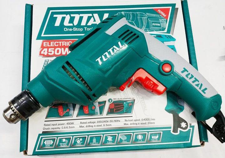 6.5mm máy khoan điện cầm tay 450w total td4506e