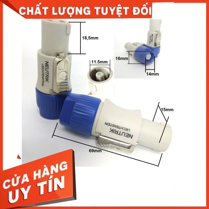 Jack cắm loa Speakon Newtrick- hàng chất