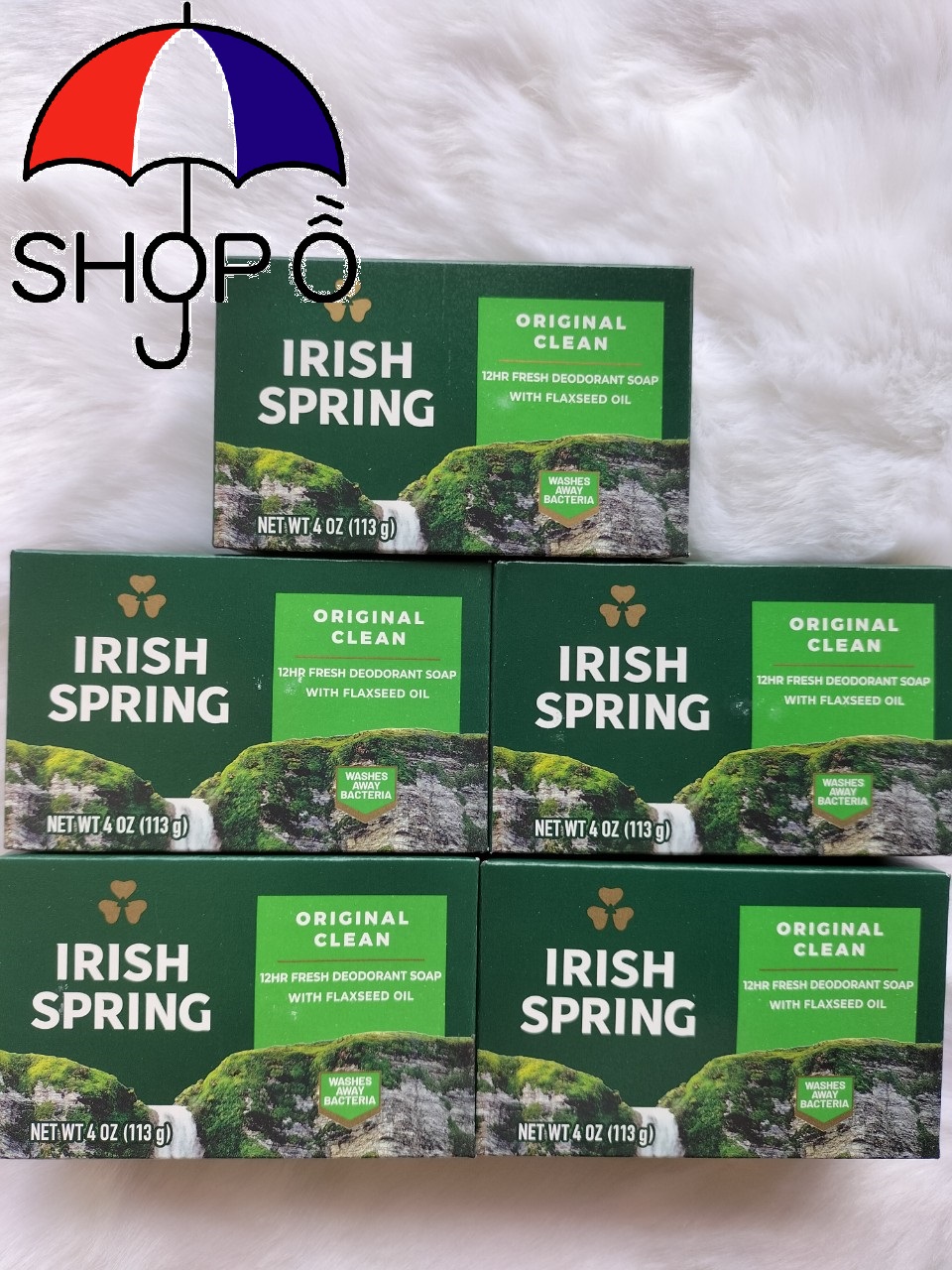 Combo 10 cục xà bông cục Irish Spring 113gram cực thơm