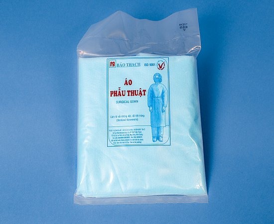 ÁO Mổ Bảo Thạch- Áo Phẫu Thuật Dùng 1 lần trong phòng mổ, phòng thí nghiệm