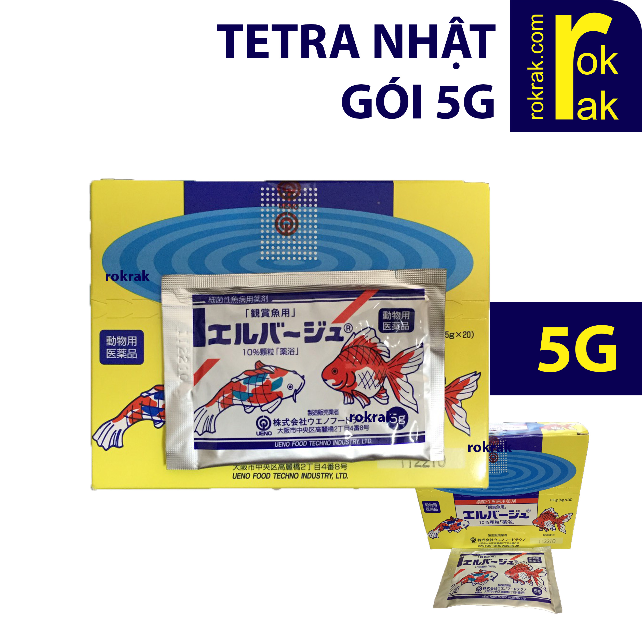 Tetra Nhật gói 5g cho cá khỏe mạnh UENO FOOD TECHNO INDUSTRY, LTD