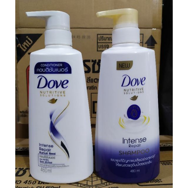 2 Chai Dầu Gội+ Xả Dove Thái Lan Phục Hồi Hư Tổn Mới