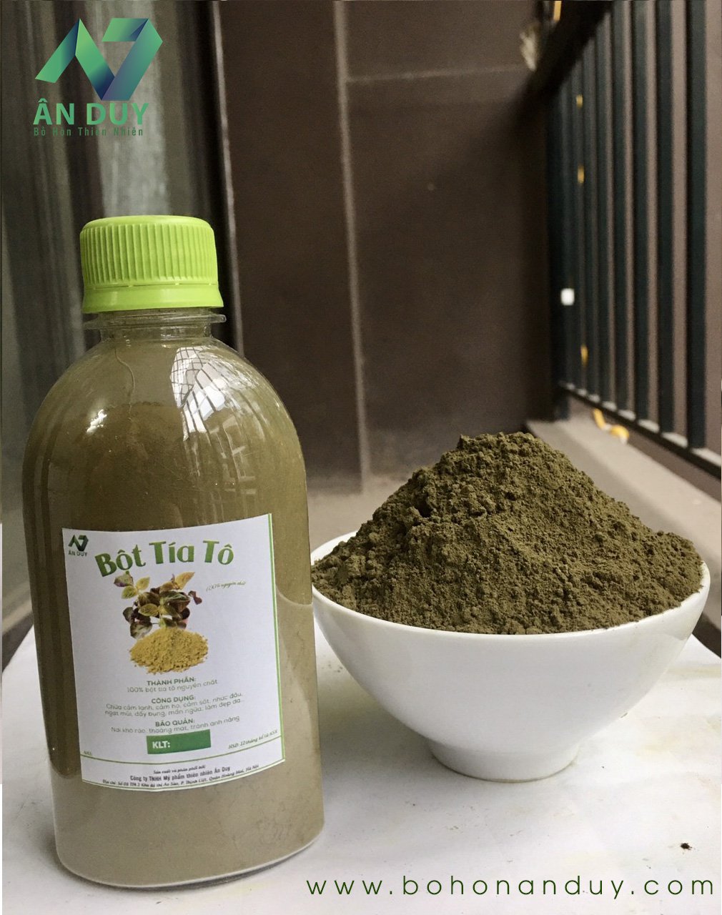 Bột tía tô sấy lạnh nguyên chất loại i 80g, nghiền bằng cối đá mịn