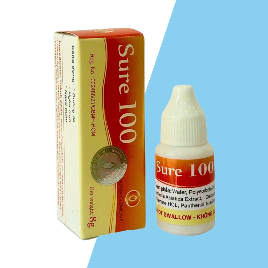 Sure 100 8g bottle-anti-acne, anti-dark, moisturizing skin