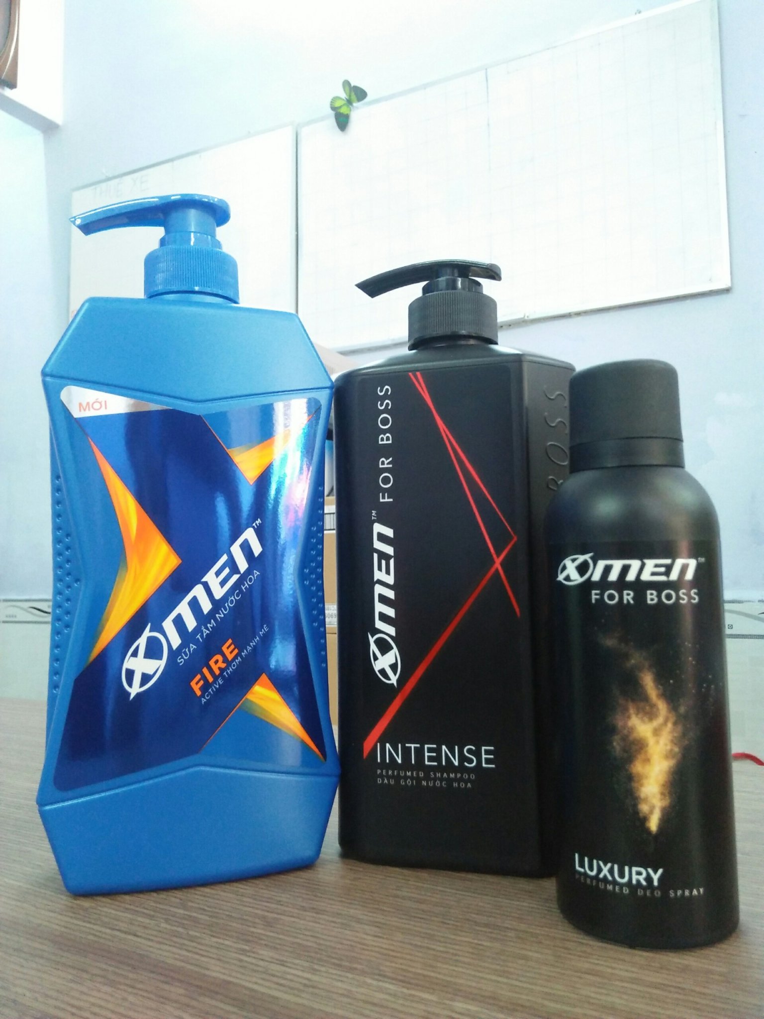 Combo 1 sữa tắm xmen 650g+ 1 dầu gội xmen for boss 650g + 1 xịt khử mùi xmen for boss 150ml