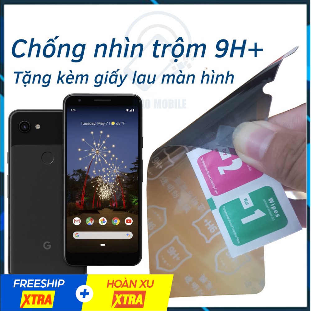 Dán chống nhìn trộm Google Pixel 3A, Pixel 3A XL - Dán cường lực dẻo nano