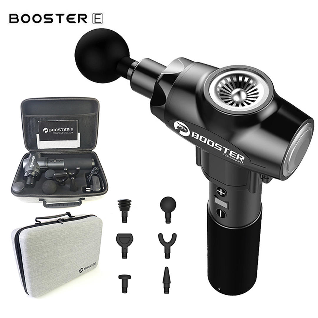 BOOSTER E - Máy (súng) massage cầm tay 9 tốc độ trị đau nhức giãn cơ Fascial Gun BOOSTER E - 135W 6 đầu Máy Mát Xa Toàn Thân, Súng Massage Cầm Tay, Mát Xa Chuyên Sâu, Massage Gun, Mát Xa Cổ Vai Gáy - BẢO HÀNH 12 THÁNG