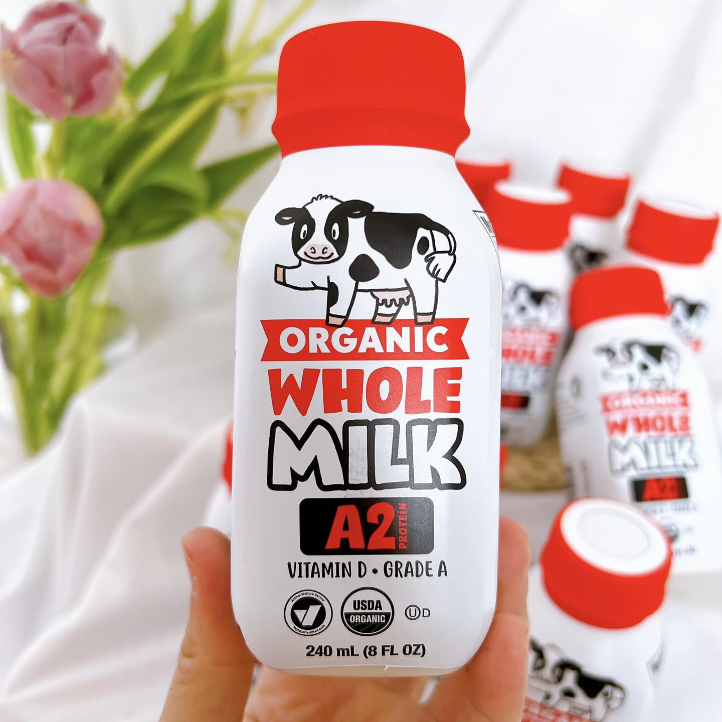 Lốc 18 chai sữa tươi Hữu cơ - ORGANIC WHOLE MILK A2 - Mỹ