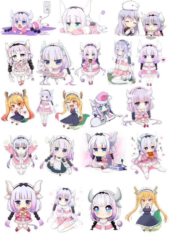 Sticker Kanna Kamui Miss Kobayashi Dragon Maid