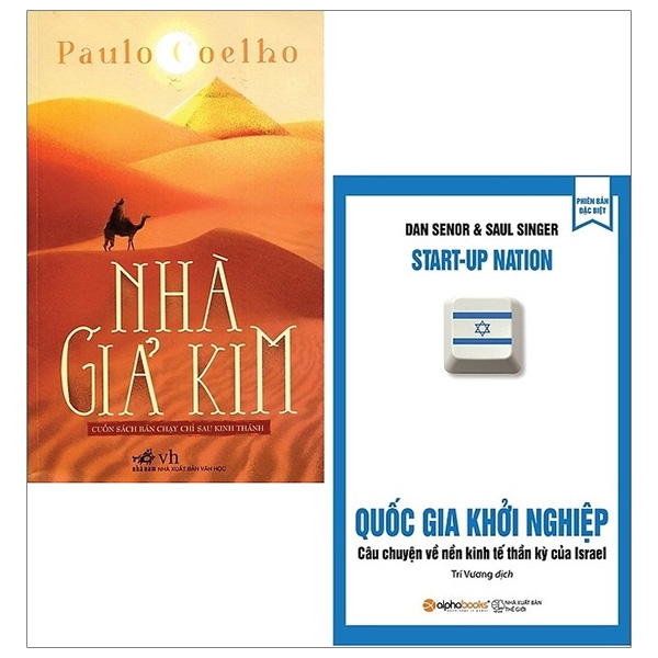 Fahasa - combo nhà giả kim + quốc gia khởi nghiệp