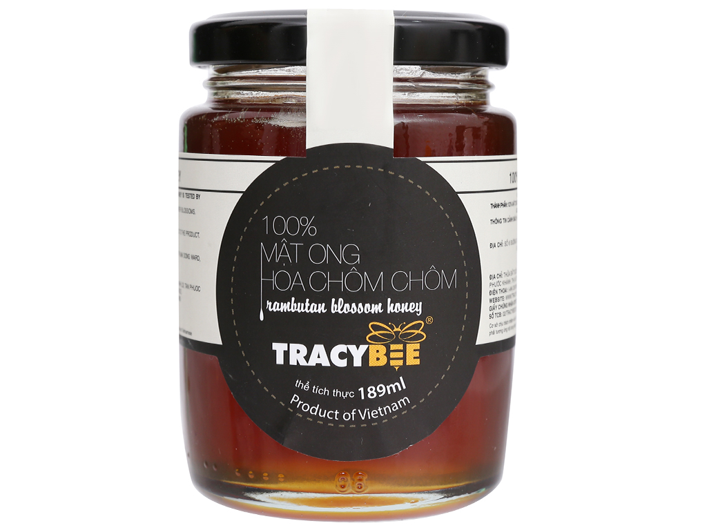189ml Hoa Chôm Chôm Mật ong tự nhiên VN TRACYBEE Rambutan Blossom Honey