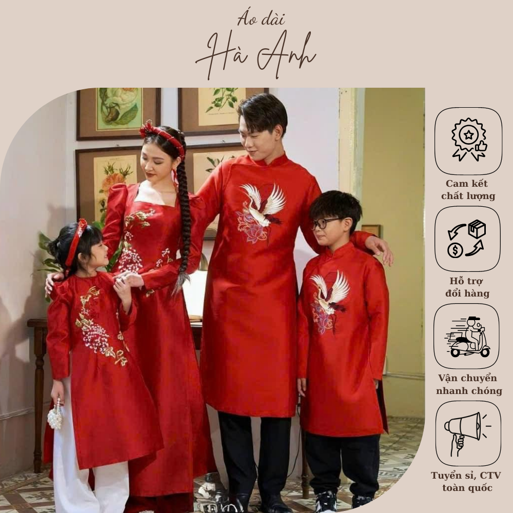 Set áo dài mẹ và con gái