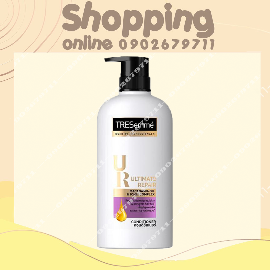 Dầu xả Tresemme Ultimate Repair Thái Lan 450ml -  Màu đen