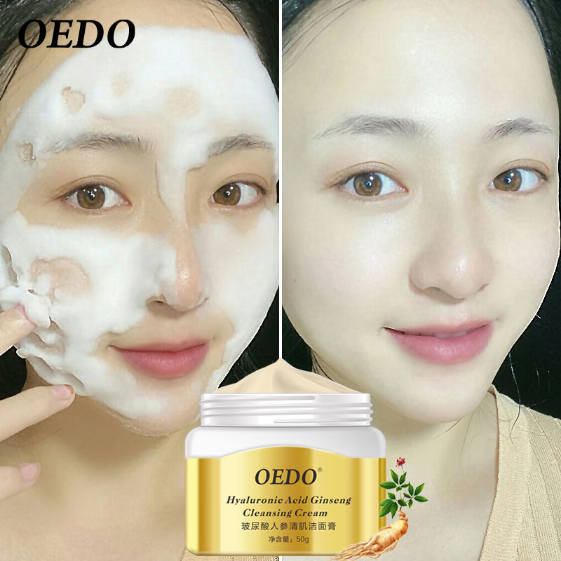 OEDO Sữa rửa mặt chiết xuất nhân sâm chứa Hyaluronic Acid làm sạch mặt giúp giảm mụn đầu đen - INTL