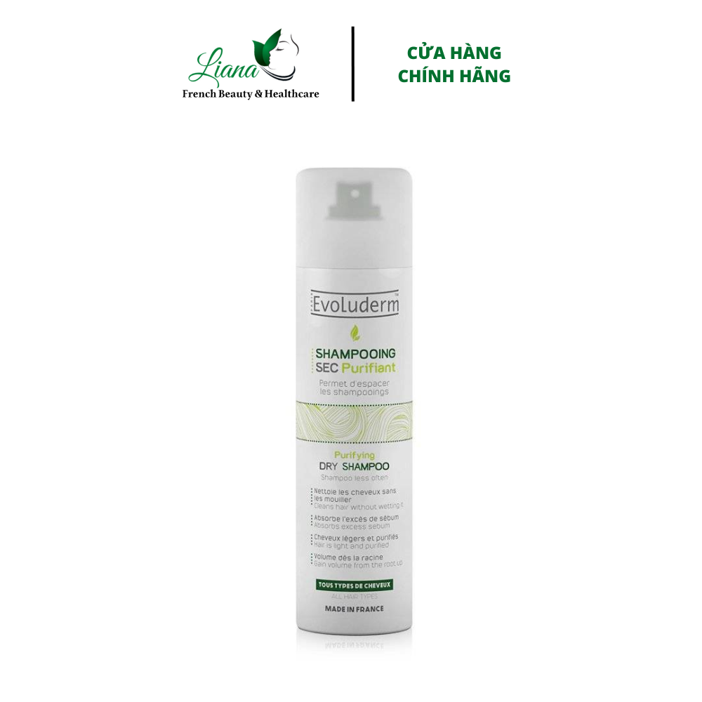 Dầu Gội Khô Evoluderm Shampooing Sec Purifiant 200ml