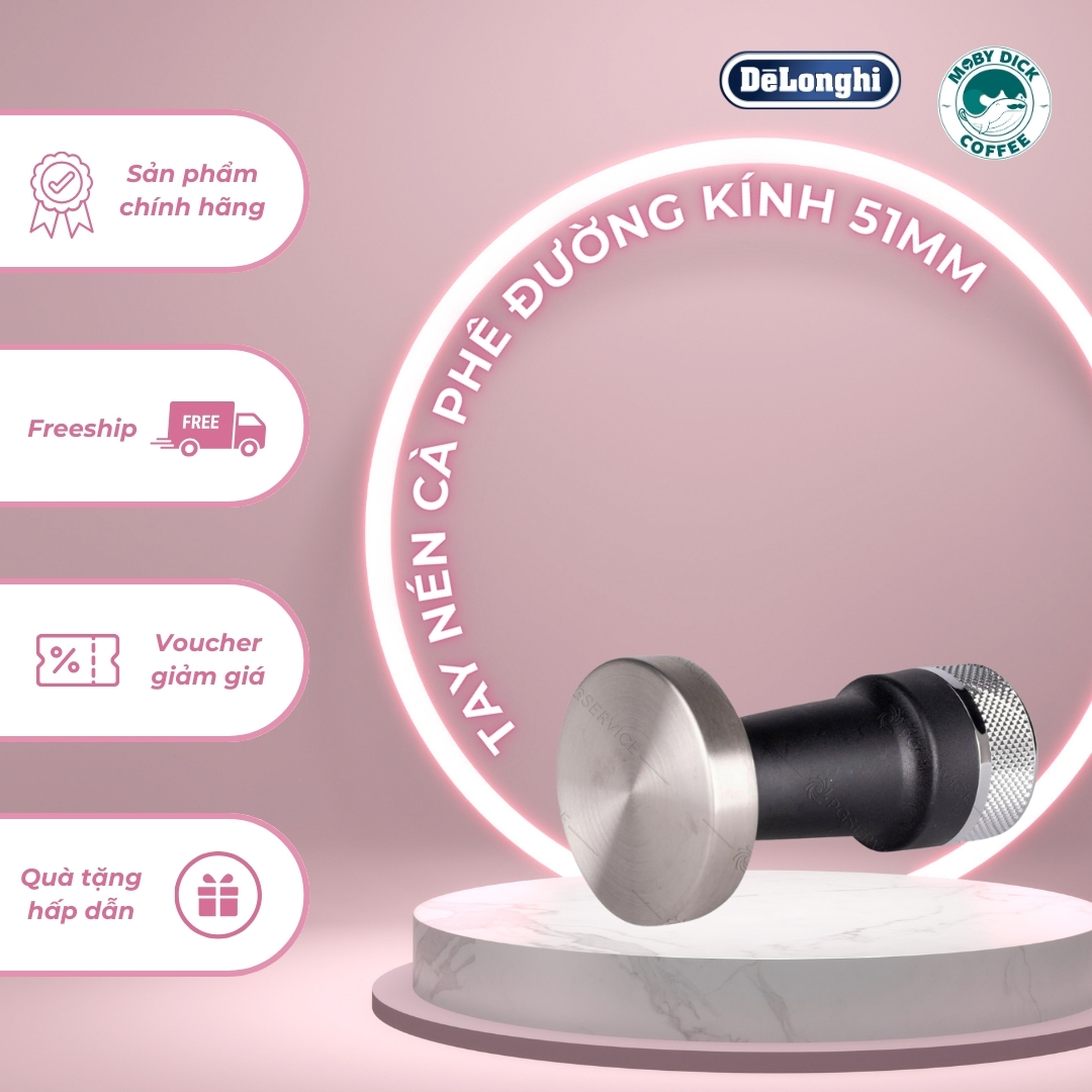 Tay Nén Cà Phê Đường Kính 51mm - Dụng cụ nén cà phê Tamper Espresso