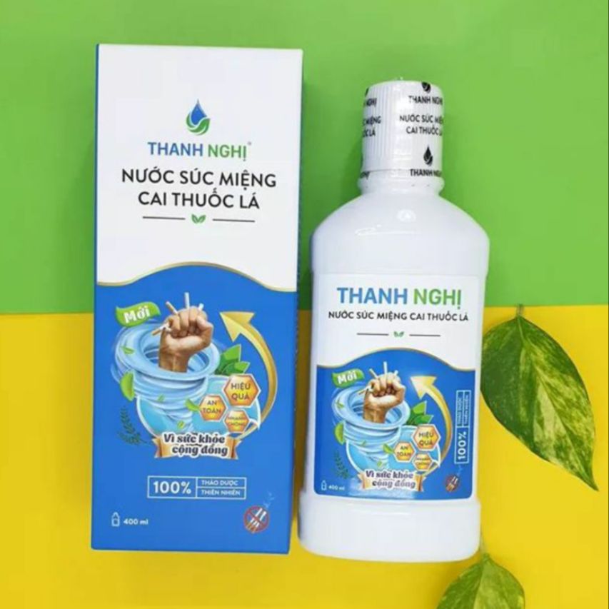 Nước súc miệng cai thuốc lá thuốc lào thảo dược cao cấp thanh nghị, Cai thuốc lá Thanh Nghị, hộp 400g, an toàn không mệt mỏi không tái nghiện - Hàng Chính Hãng Safety Mart Official