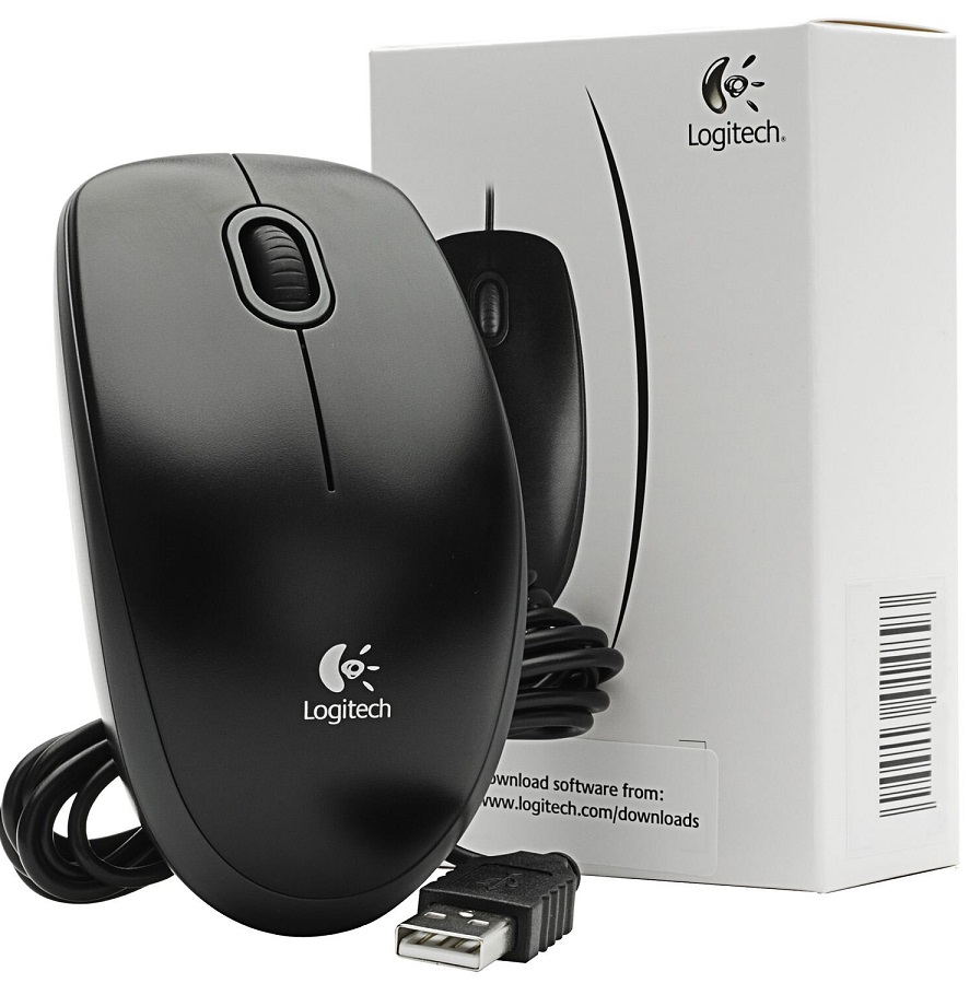 Chuột quang có dây Logitech B100