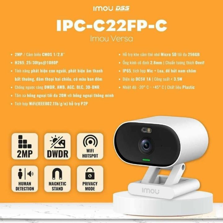 Camera IP Wifi Thông Minh, Camera Wifi Imou IPC-C22FP- 2.0mp