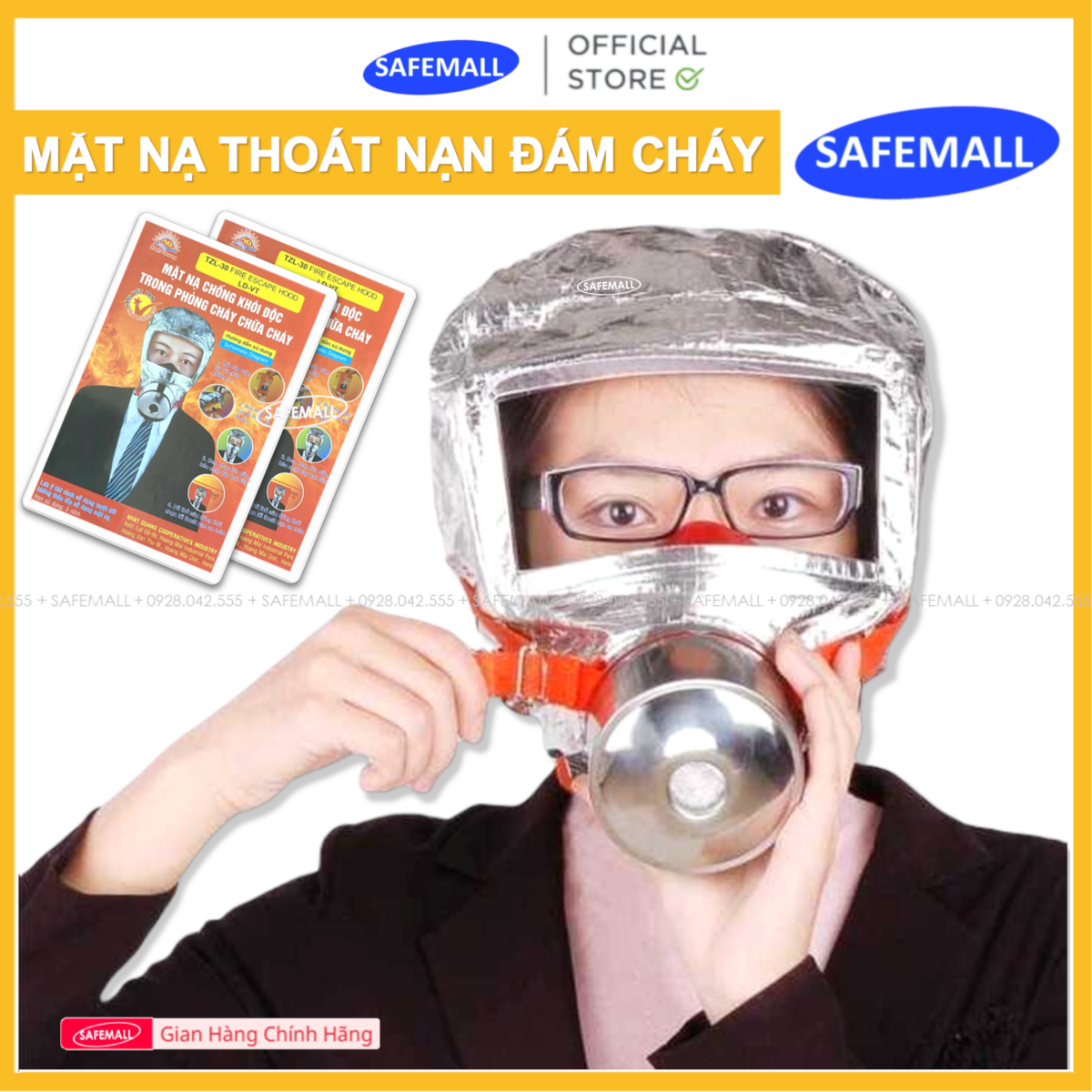 Tzl30 authentic Japanese charge anti-smoke breathable mask Fire Rescue Mask uses fire prevention-authentic safemall