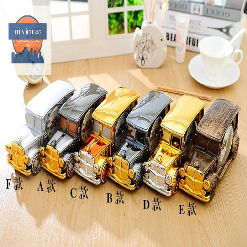 Đồng hồ báo thức để bàn hình ô tô độc đáo