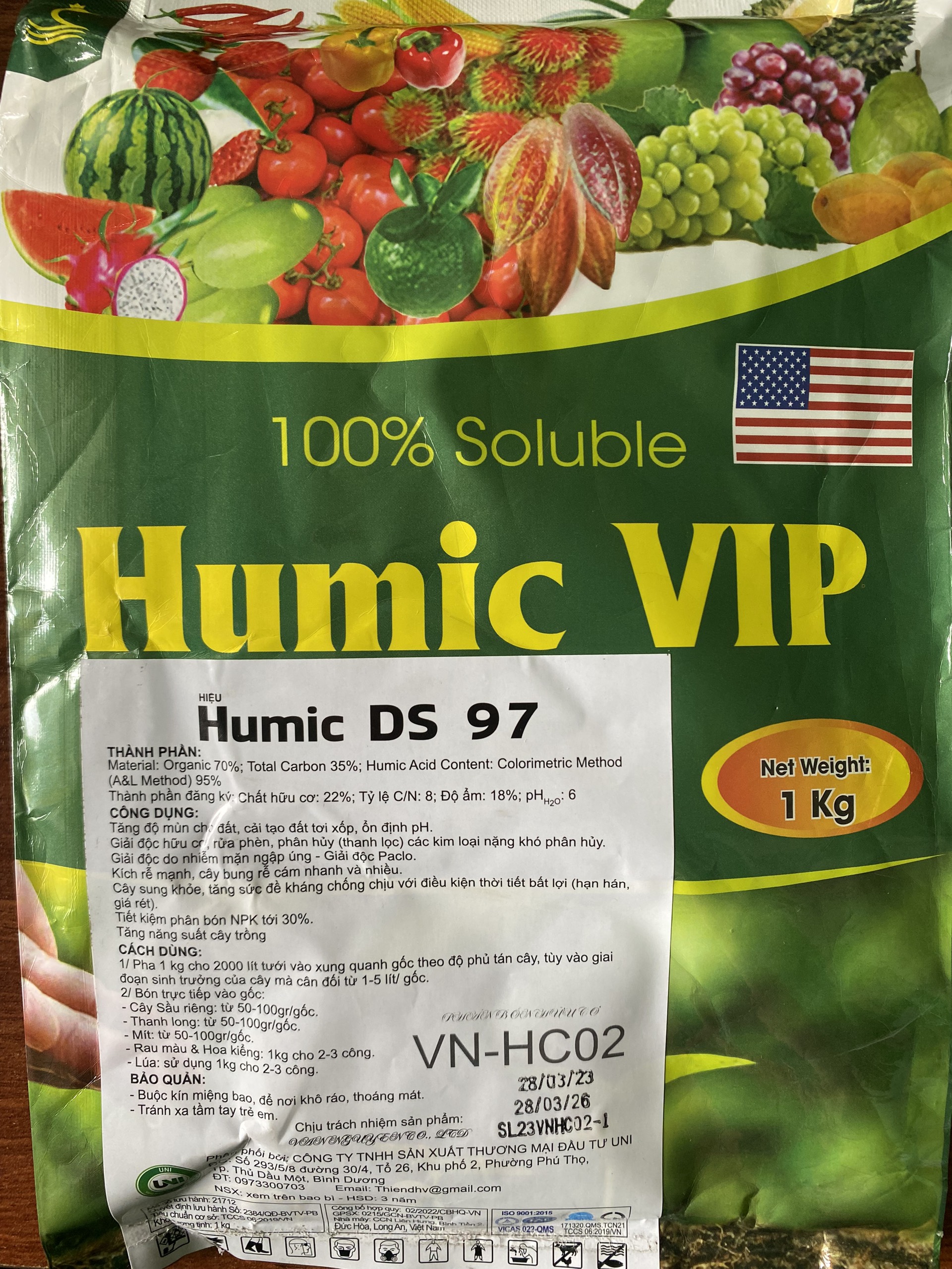 Phân bón humic ds 97