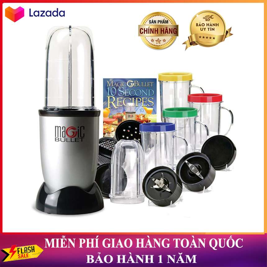 ( LOẠI 1 AN TOÀN DỄ SD ) Máy Xay Sinh Tố Chính Hãng, Chất Lượng, Giá Rẻ, Bộ Máy Xay Ép Đa Năng Magic Công Suất Lớn, Bộ Máy Xay Ép Đa Năng Magic Bullet 21 Chi Tiết, BH 1&1 UY TÍN