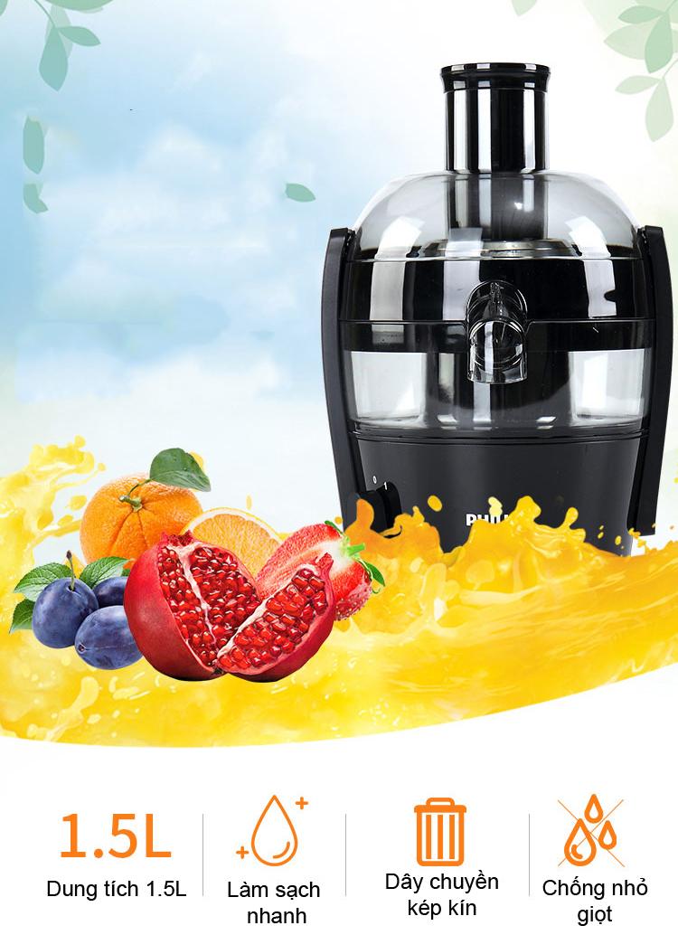 Máy ép trái cây gia đình cao cấp Philips HR1832
