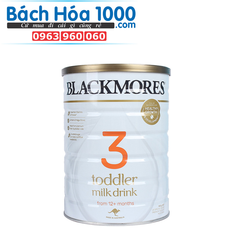 Sữa bột Blackmores số 1,2,3 Nhập khẩu Úc lon 900g (0 - trên 12 tháng)