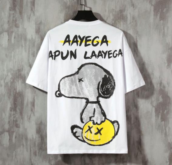 Áo thun nam nữ form rộng Hàn Quốc in hình (UX-05-41)