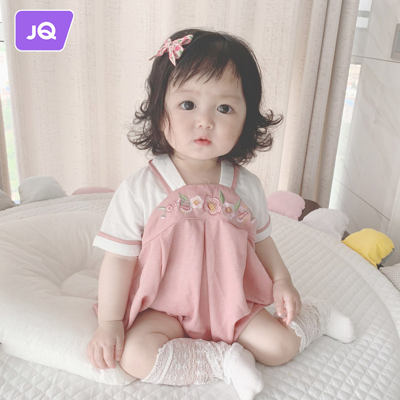 JOYNCLEON Baby Antique Embroidered Cotton Short