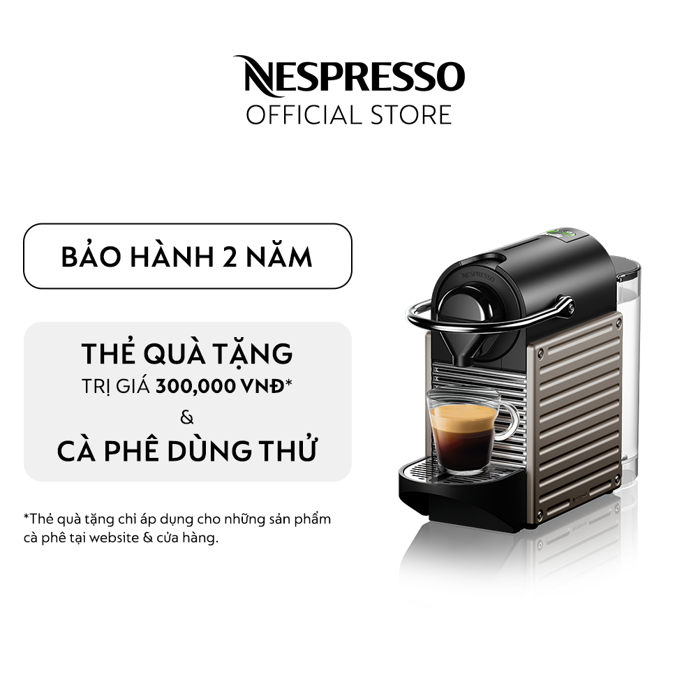 Máy pha cà phê viên nén Nespresso Pixie - Titan