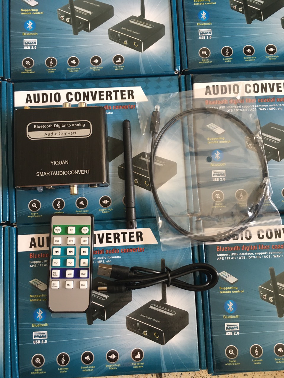 Chuyển quang Audio Convert điều chỉnh Bass, Treble, Âm lượng bằng REMOTE