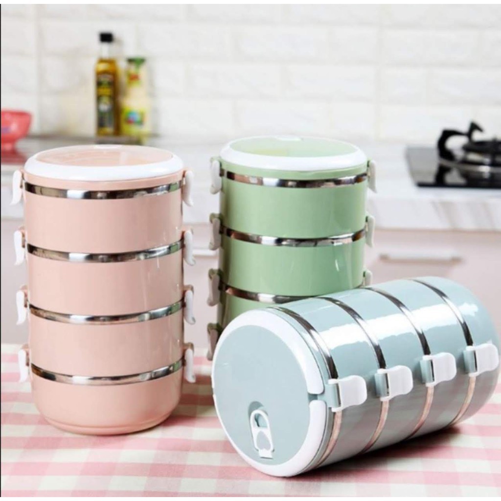 Hộp đưng cơm giữ nhiệt 4 tầng