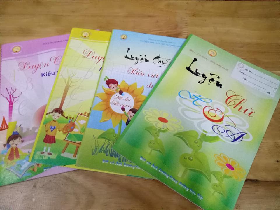 [HCM]COMBO 4 VỞ MẪU LUYỆN CHỮ ĐẸP ÁNH DƯƠNG