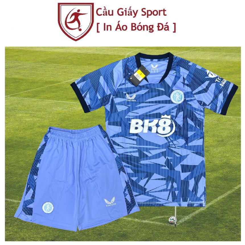 Bộ quần áo bóng đá clb aston villa fc vải gai thái