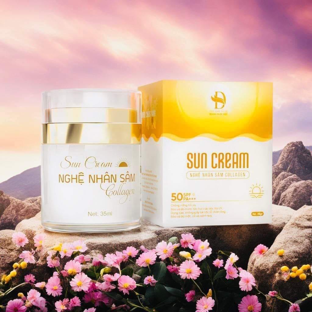 Kem chống nắng Nghệ nhân sâm collagen - Hoàng ngọc diệp
