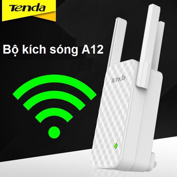 Bộ kích sóng, nối sóng Wifi Tenda A12 ba râu Nâng cấp của Tenda A9 xuyên