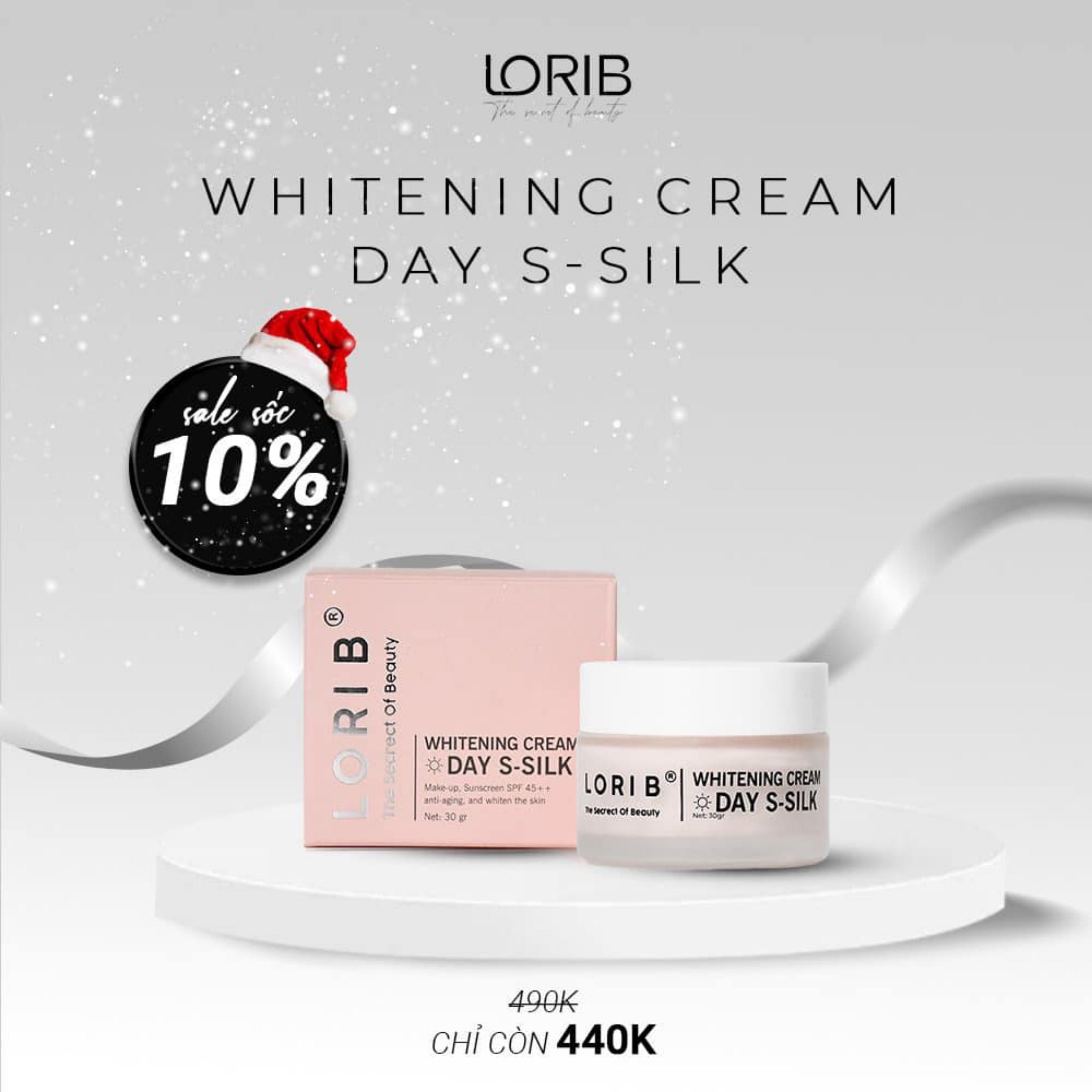 Kem dưỡng trắng da ban ngày lori b day s-silk