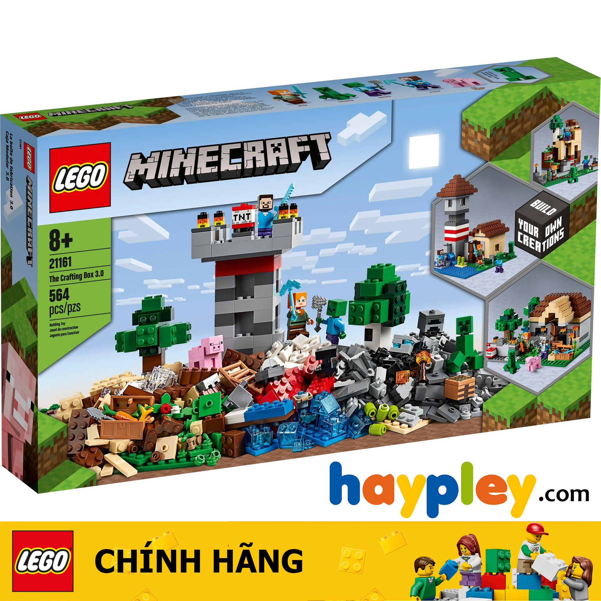 LEGO Minecraft 21161 Hộp Sáng tạo 3.0