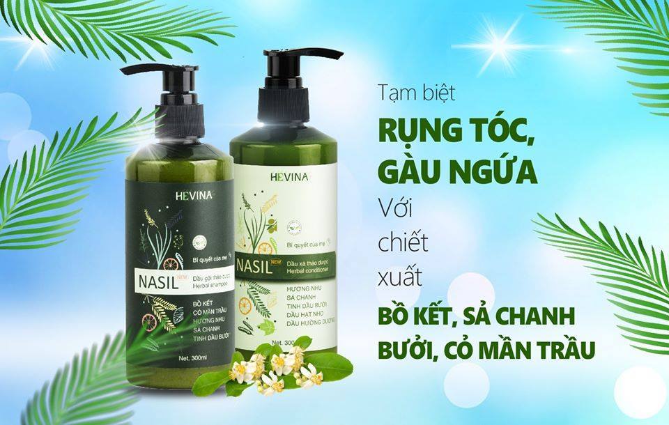 Dầu xả thảo dược hevina nasil gừng - thảo dược