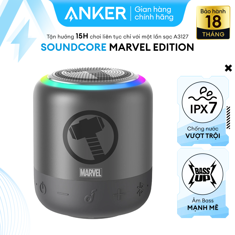 Loa bluetooth soundcore mini 3 pro - phiên bản marvel - a3127s