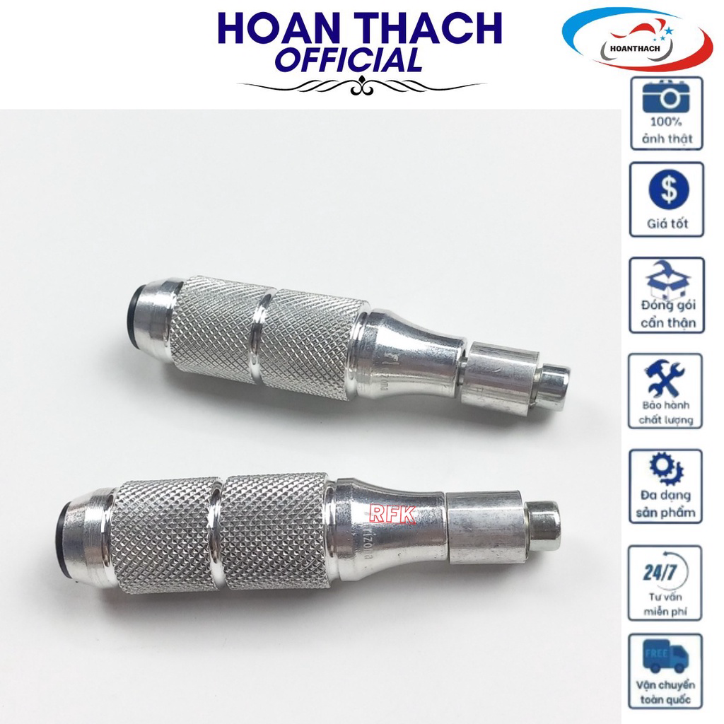 Gù chống đổ sau nhôm trắng dùng cho xe máy hoàn thạch
