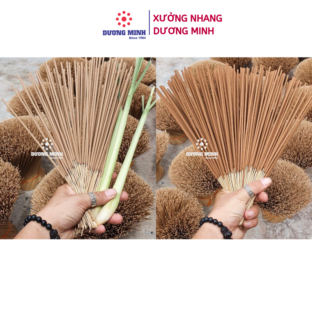 Nhang thơm thảo mộc Dương Minh gói 15 cây dùng thử - nhang sạch 30cm 100% tự nhiên, hương thơm các loại nhang Bồ Kết, Cam Sả, Quế, Khuynh Diệp, Thảo Mộc - hương Bắc