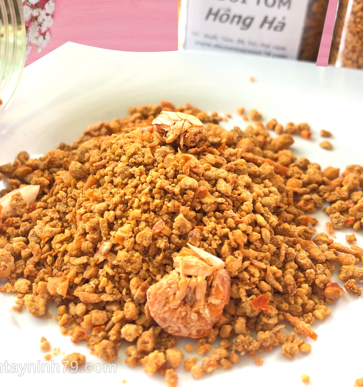 3 hủ muối tôm tây ninh loại đặc sản hiệu hồng hà 390gr